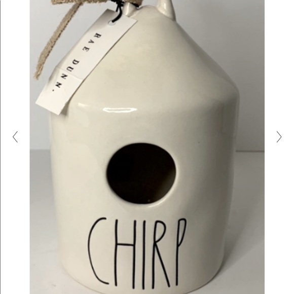 RAE DUNN ROUND BIRDHOUSE CHIRP NWT